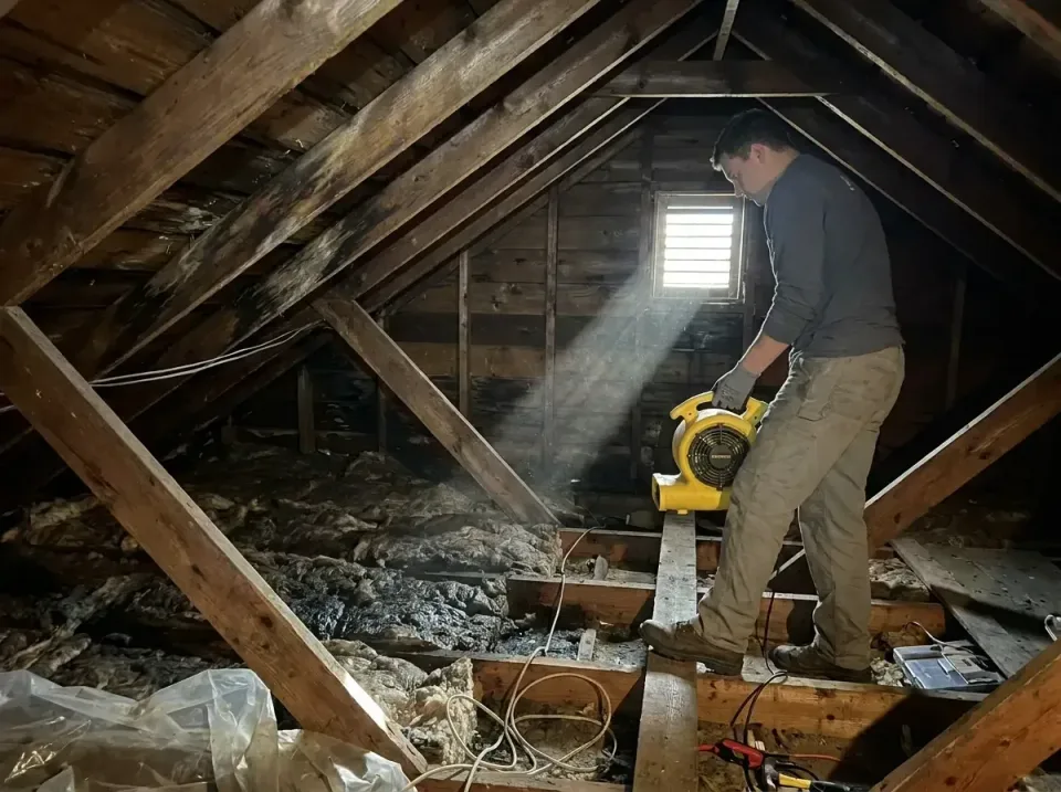 attic-water-damage-drying-proc-007 — frequently asked questions, Emergency Water Extraction & 24/7 Flood Response in Devine,…